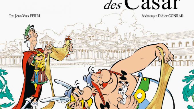 Der neue Asterix-Band "Der Papyrus des Cäsar", übersetzt von Klaus Jöken.