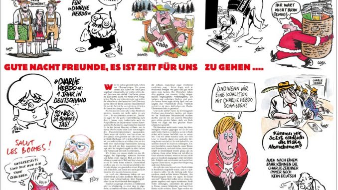 Charlie Hebdo, letzte deutsche Ausgabe