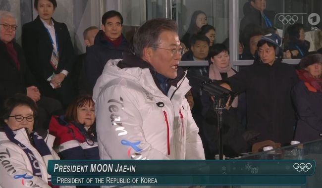 Olympia 2018, Moon Jae-in