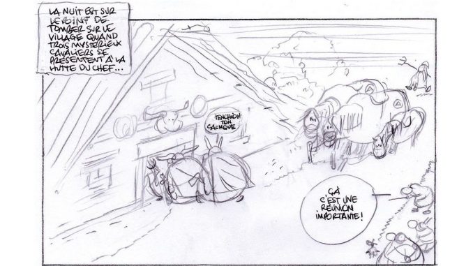 Skizze für Asterix-Band 38