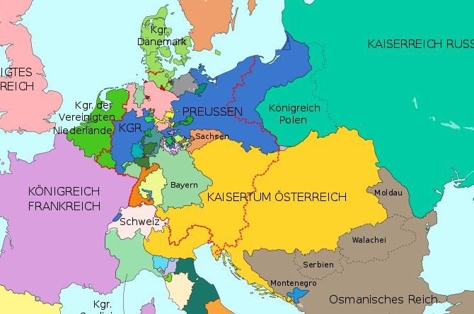 Mitteleuropa nach 1815