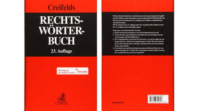 Rechtswörterbuch Creifelds