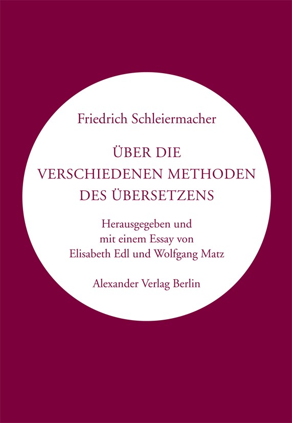 Friedrich Schleiermacher, Buchtitel