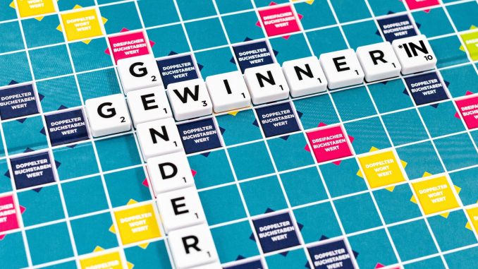 Scrabble mit Gender-Stein