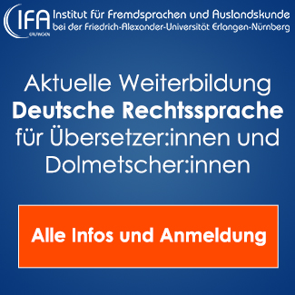 IFA Weiterbildung deutsche Rechtssprache