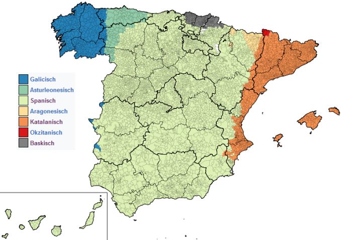Sprachen in Spanien