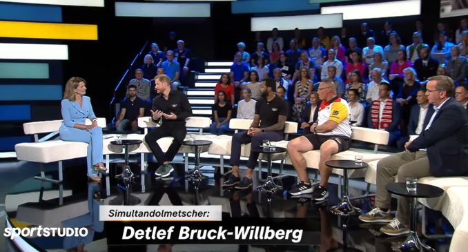 Sportstudio, Dolmetscher Detlef Bruck-Willberg