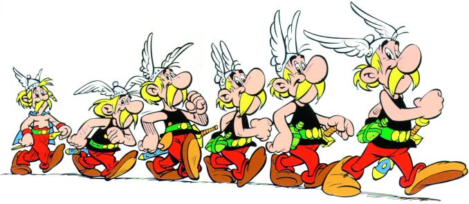 Asterix, Entwicklung der Figur
