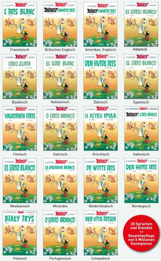 Asterix in 20 Sprachen