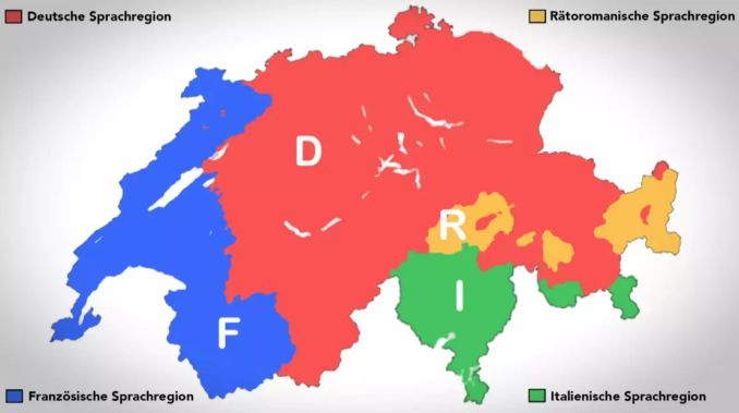 Sprachregionen Schweiz