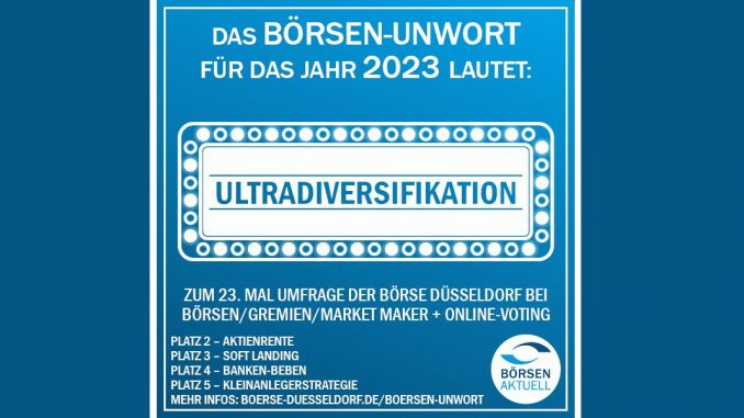 Börsen-Unwort 2023, Ultradiversifikation