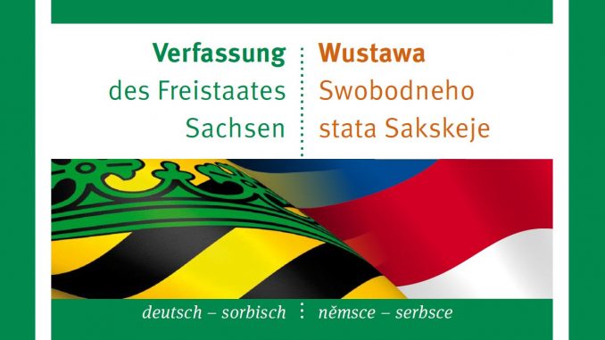Verfassung Sachsen auf Sorbisch