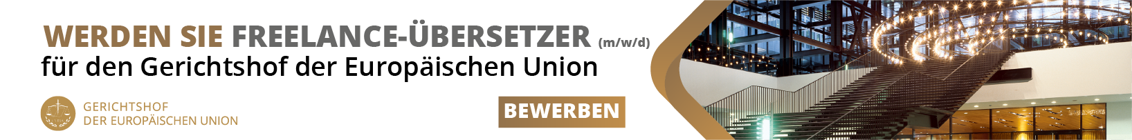 Gerichtshof EU sucht Jurist mit Fremdsprachenkompetenz