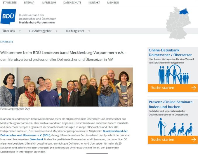 BDÜ Landesverband Mecklenburg-Vorpommern