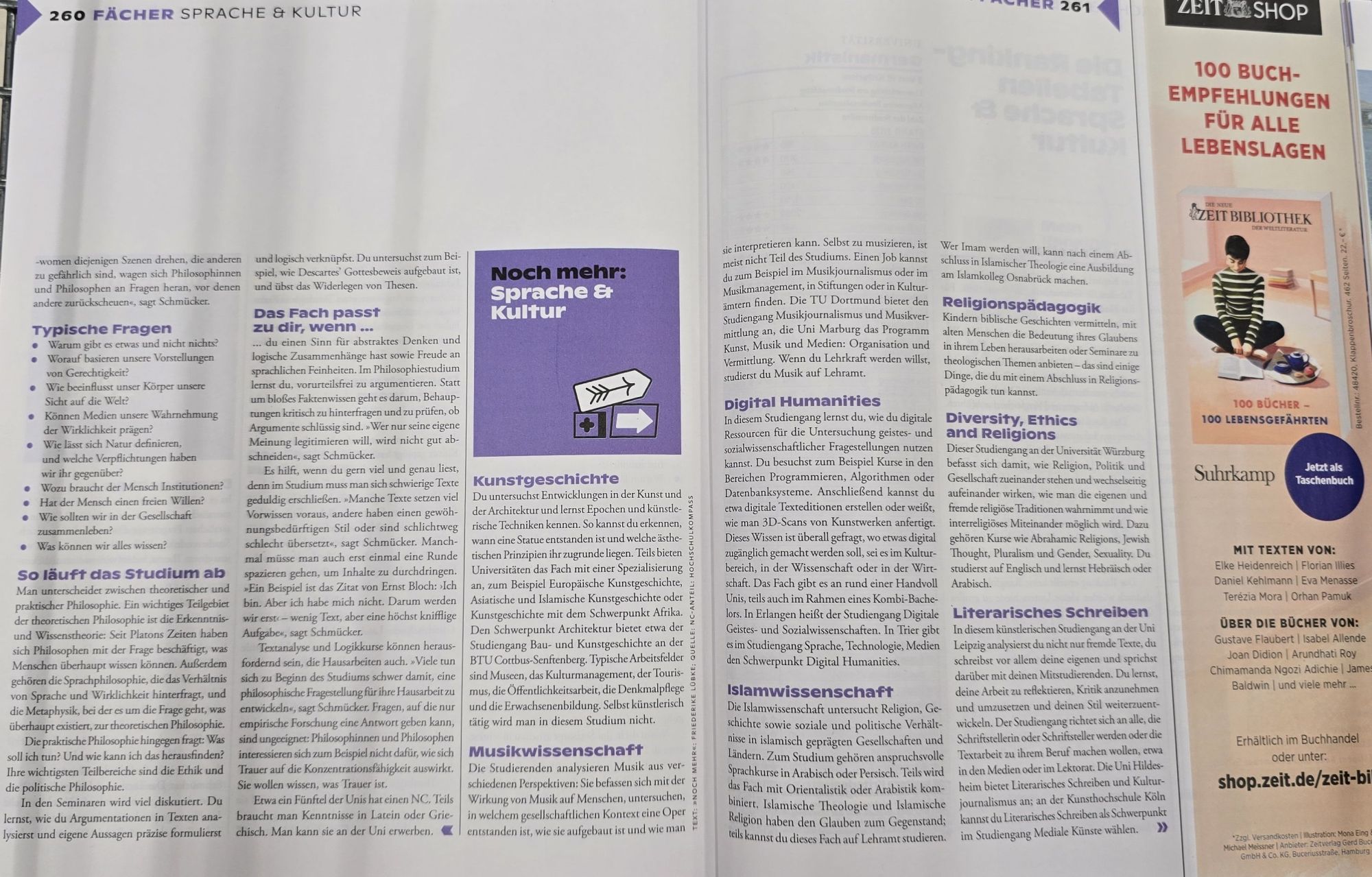 Studienführer Die Zeit 2025/2026