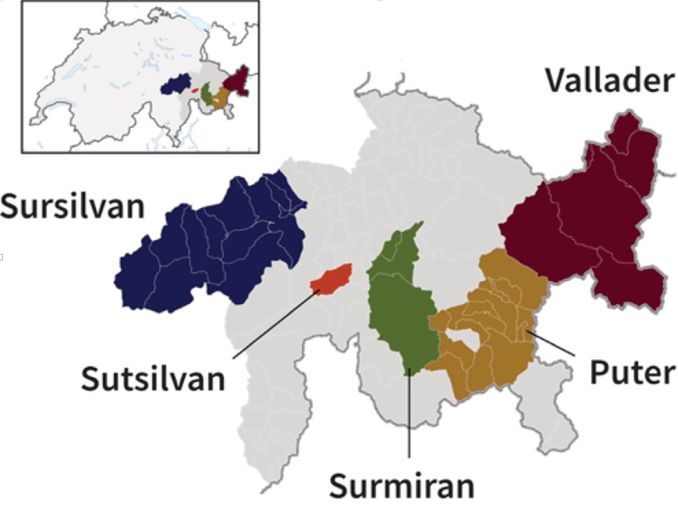 Rätoromanisch, Varianten, Varietäten
