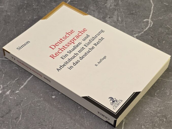 Heike Simon, Deutsche Rechtssprache