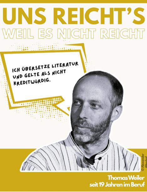 Literaturübersetzer, Instagram, Kampagne "Uns reicht's, weil es nicht reicht"