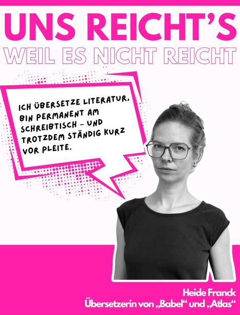 Literaturübersetzer, Instagram, Kampagne "Uns reicht's, weil es nicht reicht"