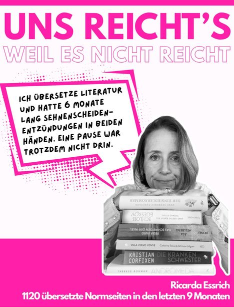 Literaturübersetzer, Instagram, Kampagne "Uns reicht's, weil es nicht reicht"