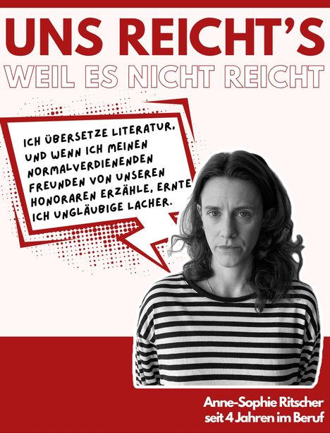 Literaturübersetzer, Instagram, Kampagne "Uns reicht's, weil es nicht reicht"
