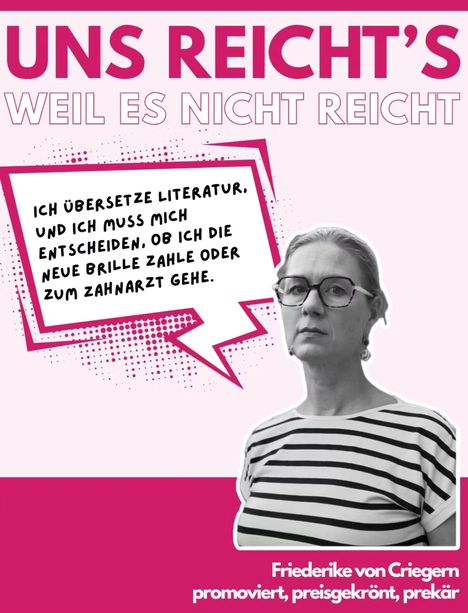 Literaturübersetzer, Instagram, Kampagne "Uns reicht's, weil es nicht reicht"
