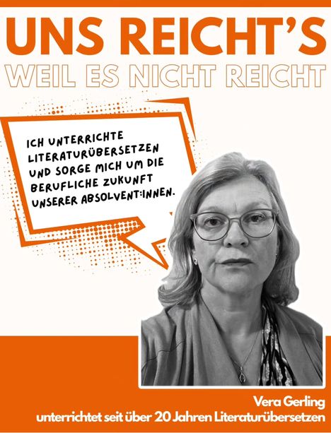 Literaturübersetzer, Instagram, Kampagne "Uns reicht's, weil es nicht reicht"